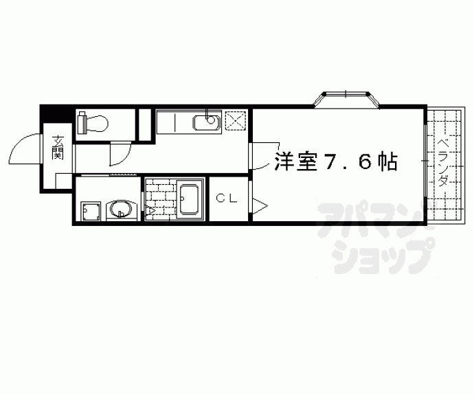 【ミスター・キーズ西院】間取