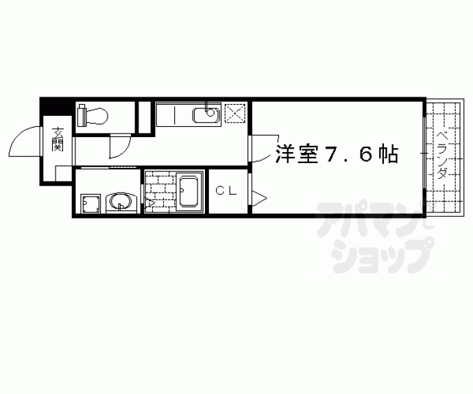 【ミスター・キーズ西院】間取