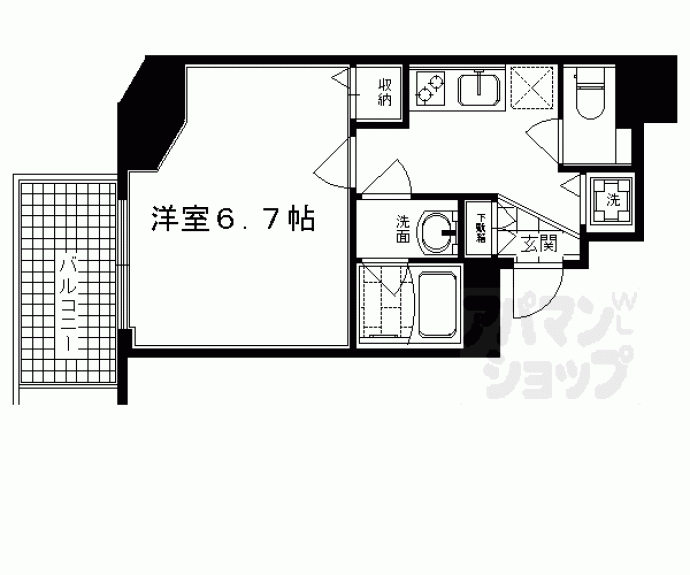 【アスヴェル京都西京極】間取