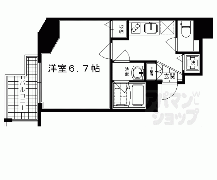 【アスヴェル京都西京極】間取