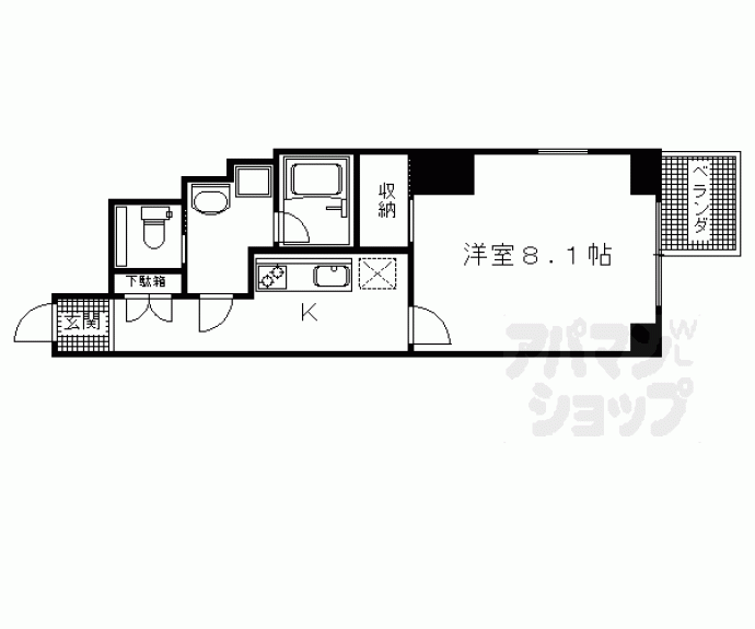 【アスヴェル京都二条駅前】間取