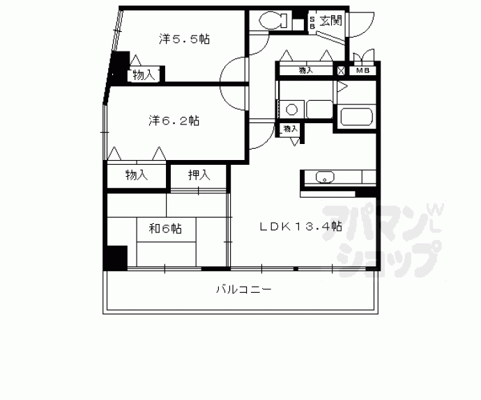 【グランドール野村】間取