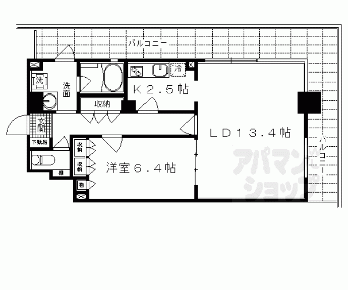 【ベラジオ富小路】間取