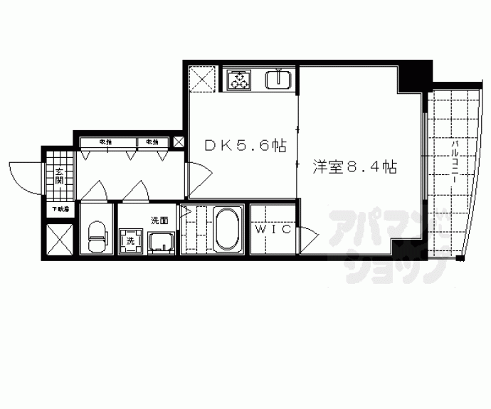 【エスライズ京都河原町】間取