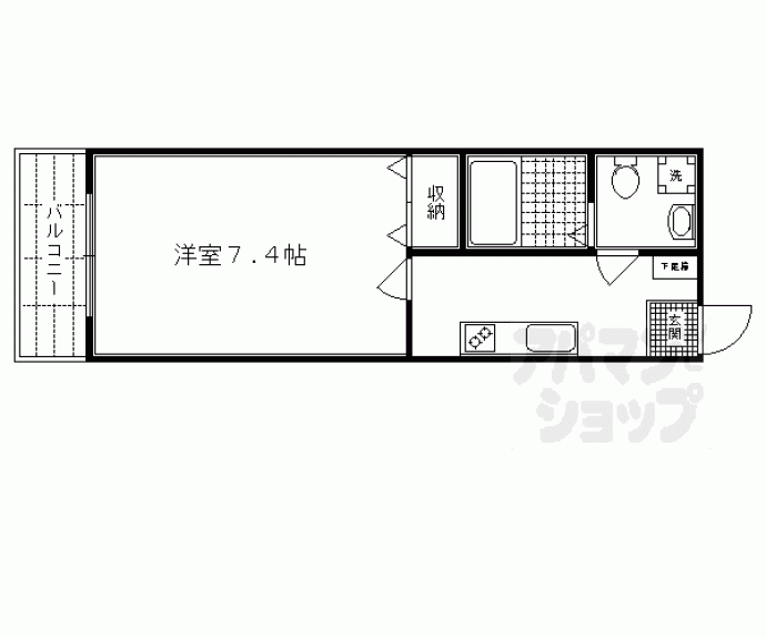 【Ｇ－ｓｔａｇｅ京都四条大宮】間取