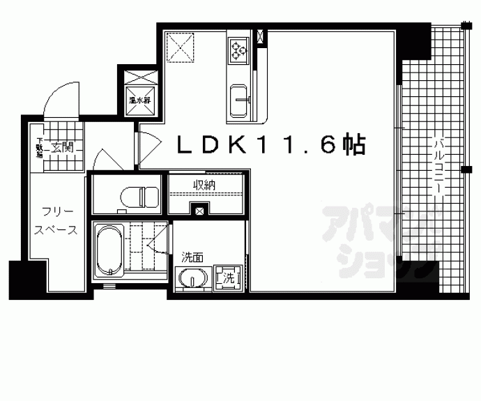 【ＩＬ　ＲＯＳＳＯ堀川六角】間取