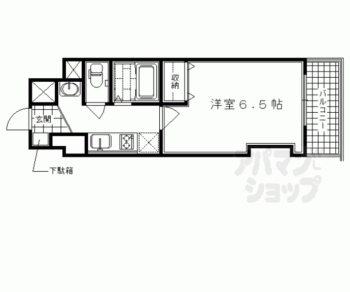 【Ｔ＇ｓＣａｓａ御幸町】間取