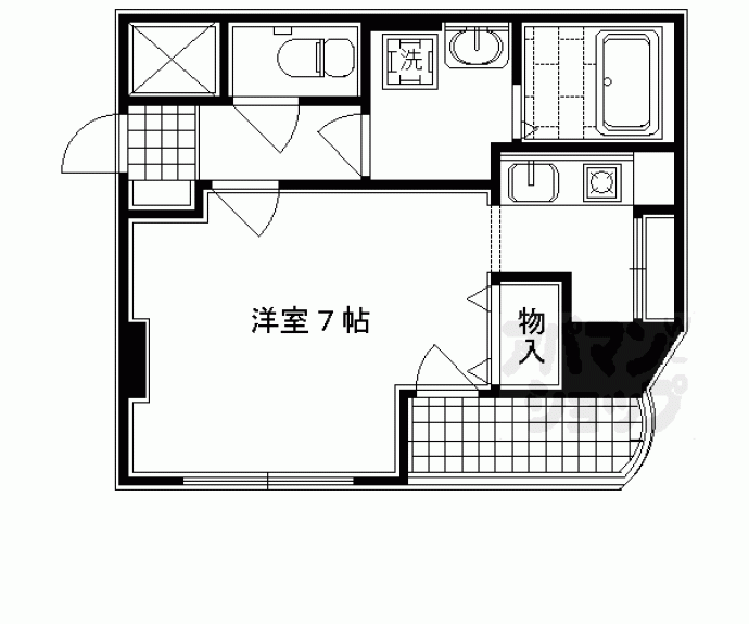 【ＳＷＩＳＳ京都堀川ＷＥＳＴ】間取