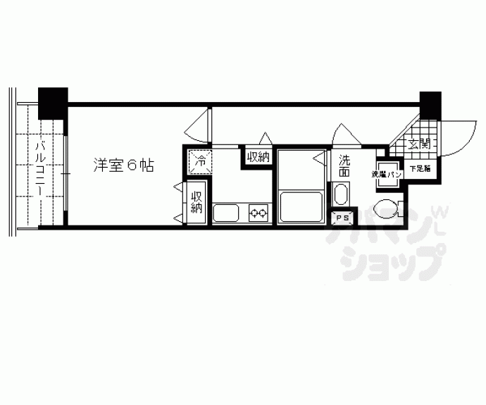 【オリザ三条西洞院】間取