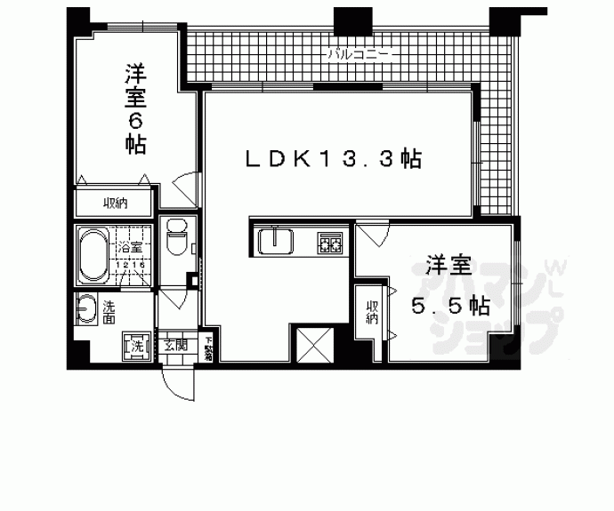 【カスタリア壬生】間取