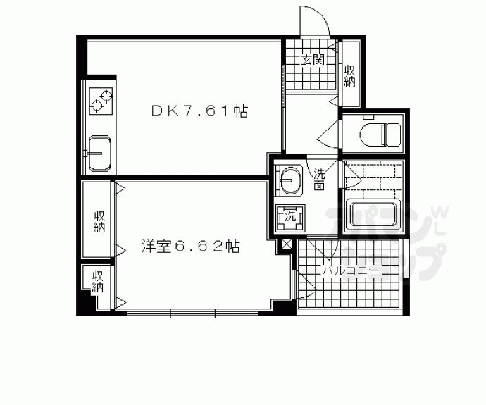 【エクセルコート・京都五条坂】間取