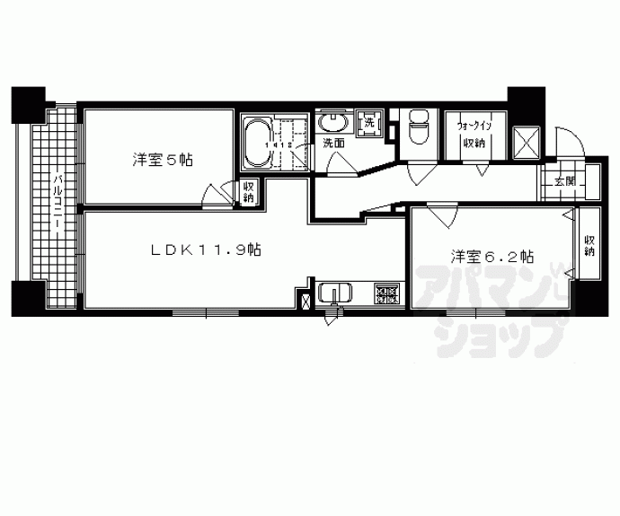 【エルシア御池間之町】間取