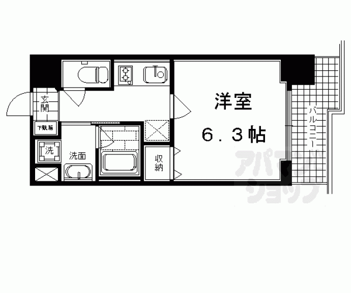 【アスヴェル京都堀川高辻】間取