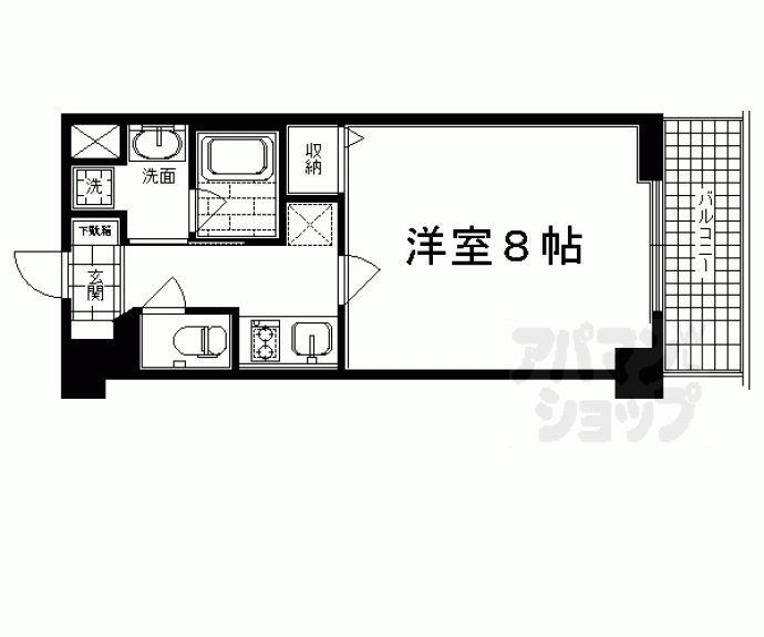 【アスヴェル京都堀川高辻】間取