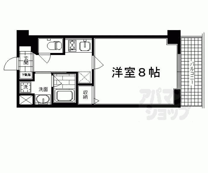 【アスヴェル京都堀川高辻】間取