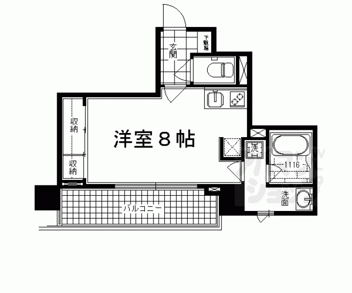 【ＡＬＴＡ京都堀川ＷＩＮＤＯＯＲ】間取