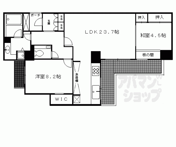 【グレーシィ京都東山】間取