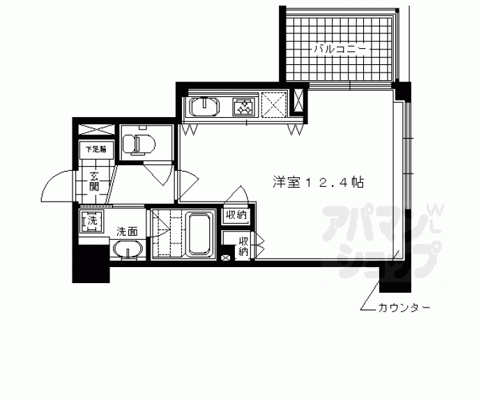 【ライオンズ京都四条烏丸レジデンス】間取