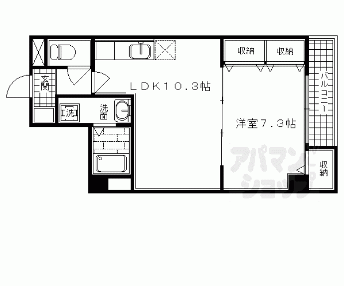 【ｓｃｏｐｓ府庁前】間取