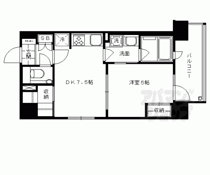 【ルーシア烏丸御池】間取