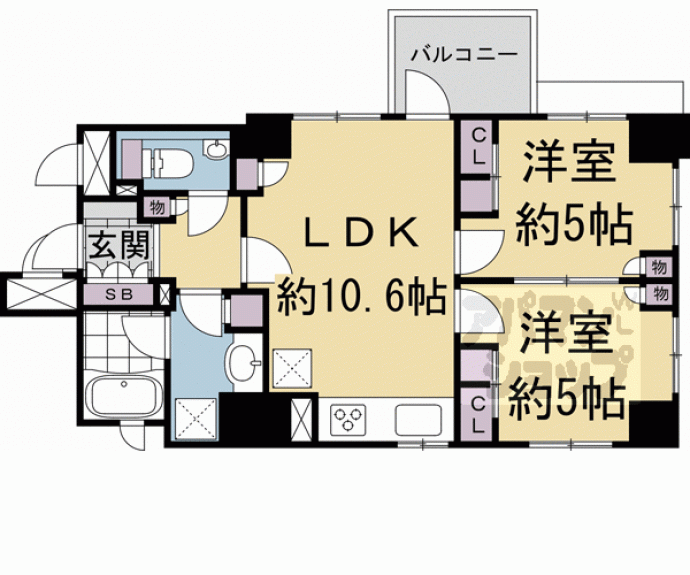 【ルーシア烏丸御池】間取