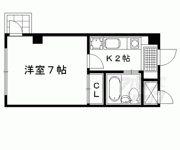 【ステュディオフラット室町】間取