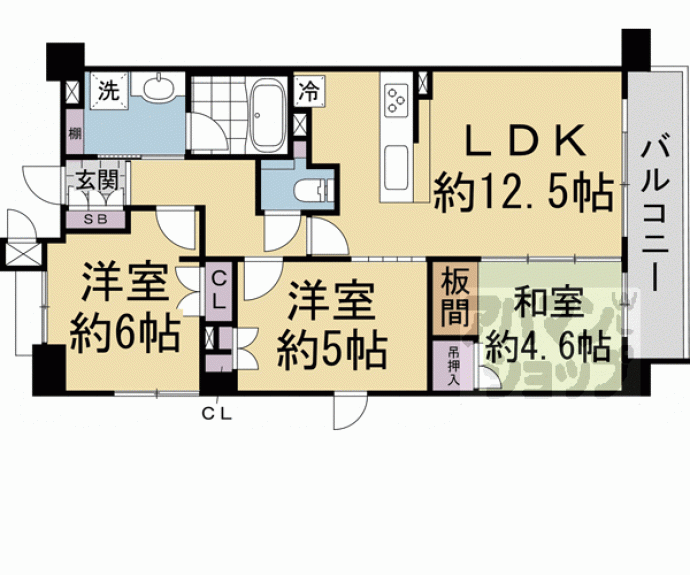 【イーグルコート京都六角雅心庵】間取