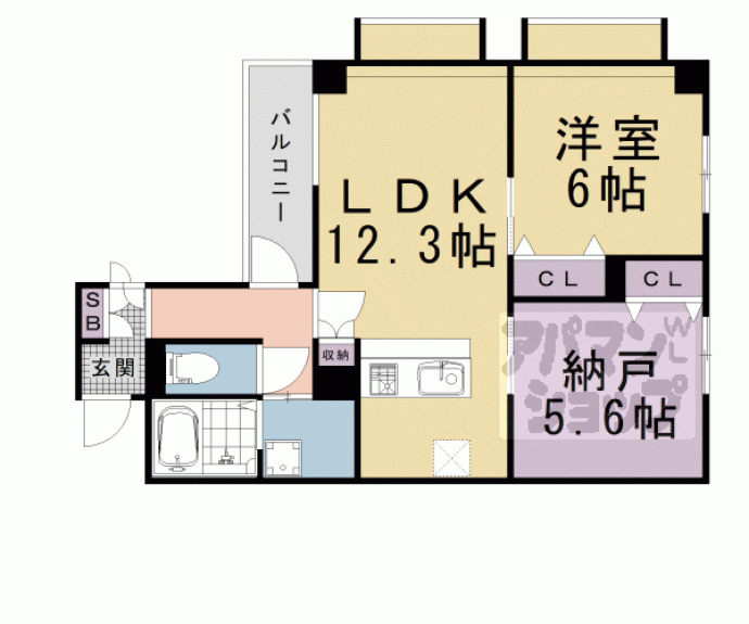 【コモド御所南】間取