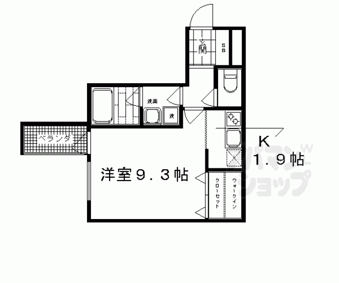 【ベラジオ京都鴨川Ⅱ】間取