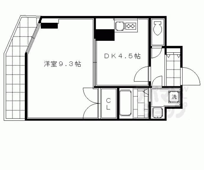 【Ｍ・Ｇ　Ｈｉｌｌｓ四条河原町】間取