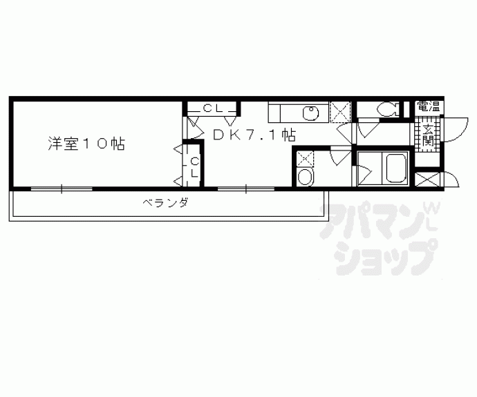 【クオーレ西大路】間取