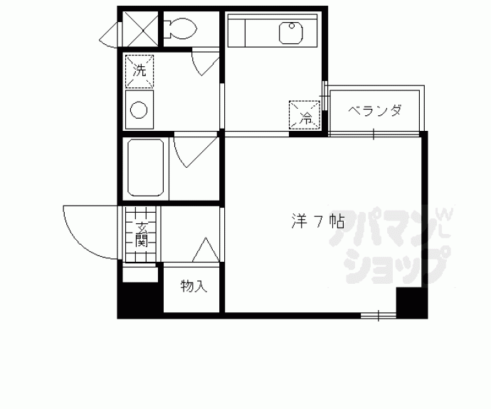 【ハイライフクオリカ深草】間取