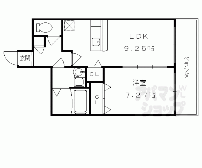 【コンフォーレ栗栖野】間取