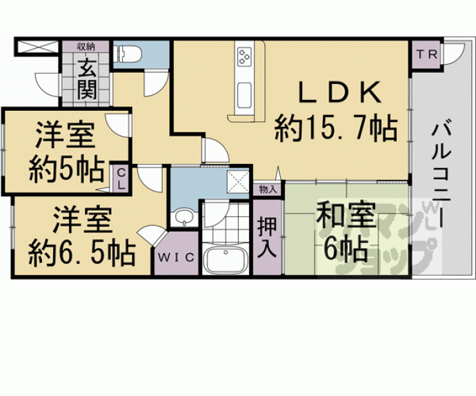 【パデシオン伏見深草】間取