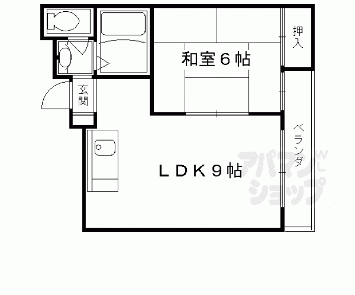 【正面ハイツ】間取