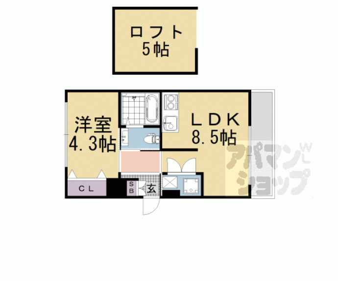 【Ｐａｒｋ　Ｓｉｄｅ　Ｍｉｂｕ】間取