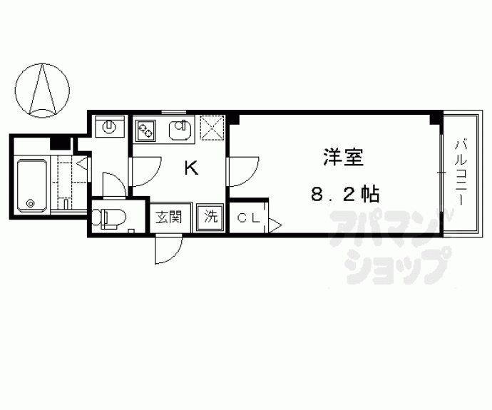 【ジュネス京都】間取