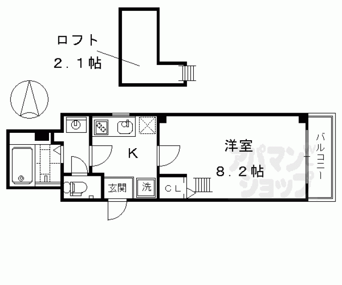 【ジュネス京都】間取