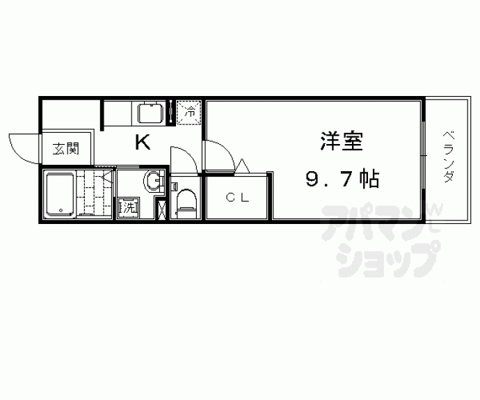 【プラシード鳥羽Ⅰ・Ⅱ】間取