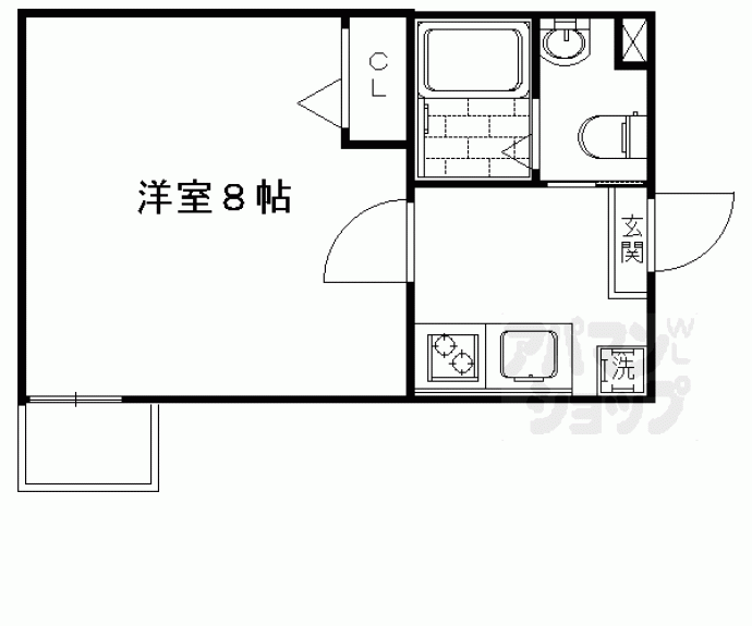 【アークリード五条堀川】間取