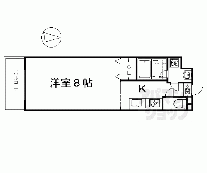 【フルール東寺】間取