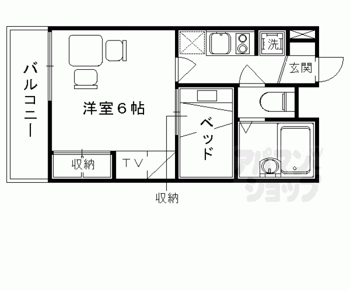 【レオパレスＰＯＬＥＳＴＡＲⅢ】間取