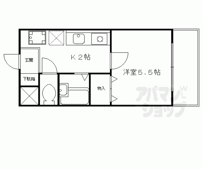 【ＬＡＣＡＳＡ山科】間取