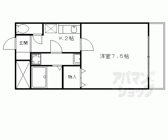 【ＬＡＣＡＳＡ山科】間取