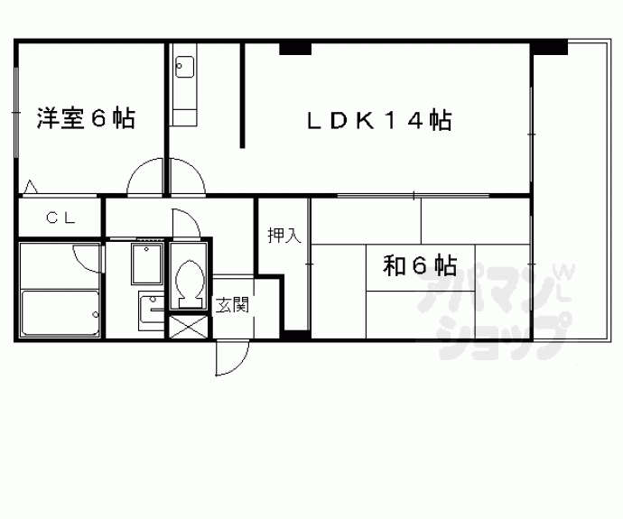 【京阪四ノ宮アバンギャルド】間取