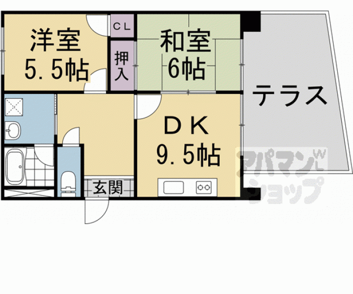 【京阪四ノ宮アバンギャルド】間取