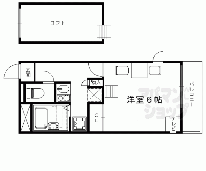 【西大路マンション】間取