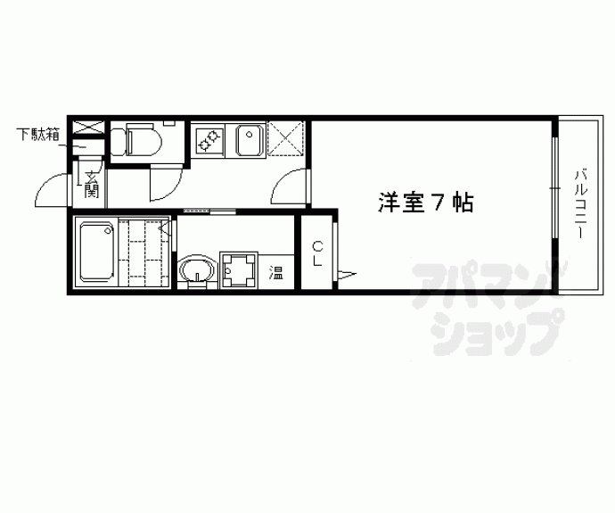 【サクシード上鳥羽】間取