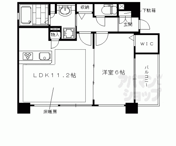 【プレサンス京都烏丸爛都】間取