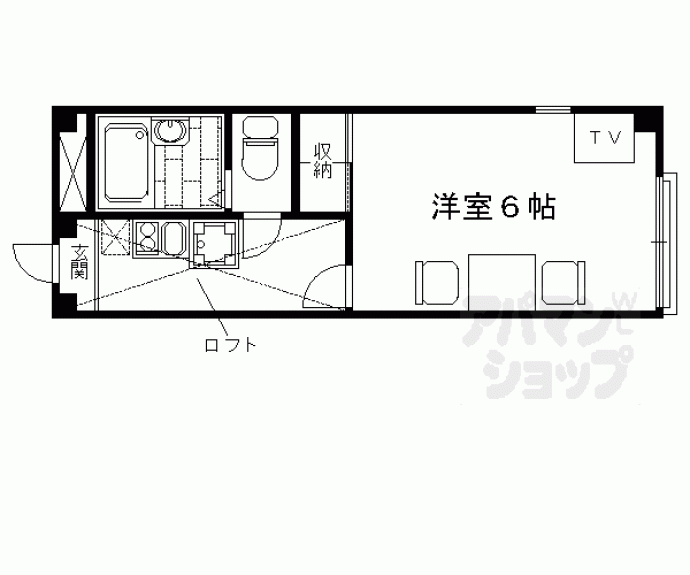 【レオパレスエタージュ】間取